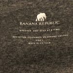 Banana Republic  Solid Gray Tee Photo 4
