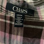 CHAPS  Purple Plaid Button Down Photo 3
