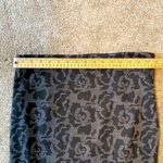 Banana Republic  || Black/grey/silver print lined pencil skirt with side zipper Photo 5