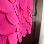 LULU BRAVO | 90s Vintage Hot Pink Silk Scalloped Scales Skirt | Size 6 Photo 3