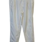 Anthropologie White Ivory Flannel Pants Size 29 Mid Rise Tapered Leg. Photo 7