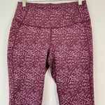 All In Motion Women's Athletic Legging Maroon Print Size Small EUC Photo 1