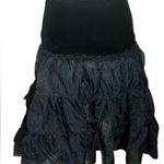 KILLSTAR  BLACK M Petticoat Velvet Layered Skirt Dress Crinoline Tutu Underskirt Photo 0