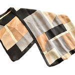 Oscar de la Renta VTG Y2K Geometric Rectangle Silk Scarf 11.5 x 53" Feminine Photo 0