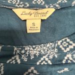 Lucky Brand Blue Boho Print Short Sleeve Shift Dress Photo 7