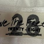 Free People We The Free White Cutoff Distressed High Rise Jean Short Size 28 Photo 2