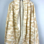 Lucky Brand ‎ Tan Neutral Camo Print Hooded Open Front Cardigan Sweater Photo 0