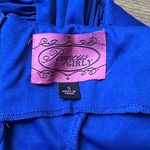 Chic Royal Blue Ruched Mini Dress Photo 8