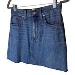 Madewell Rigid Denim A-Line Mini Skirt in Lakeline Wash Eco Edition 27 Photo 1