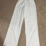 White Pleated Pants Size 00 Photo 0