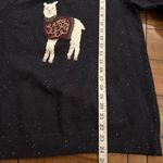 Loft  Women’s Navy Blue Llama Knit Crewneck Sweater Size Small Style 520610 Photo 2