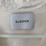 Sleeper  Cream Off White Button Down Pajama Top One size o/s Photo 6