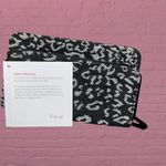 Thirty One Luxe Leopard Perfect Cents Wallet Zip Around Card Organizer Clutch Black Photo 1