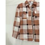Plaid Rain/shacket Tan Size M Photo 2