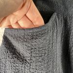 Habitat Medium Pull-On Bubble Gauze Pants Straight Wide High Rise Pockets Black Photo 3