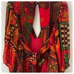 Anthropologie FARM Rio sensational and unique backless top Boho and flowey Photo 4