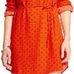 Merona Patterned Shirt Dress Orange Black Gray - Sz Medium Photo 0