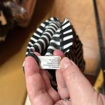 Banana Republic  Black and White Stripe Sleeveless Chevron Chevron Top Size 12 Photo 6