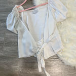WAYF  White Wrap Top Photo 0