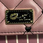 Luv Betsey by Betsey Johnson Quilted Mauve and Black Crossbody Bag Pink Photo 2