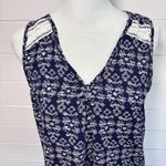 Paper Moon by Stitch Fix Flowy Navy Blue Tank Top Size S Photo 1