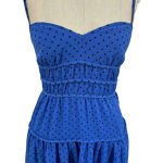La Maison Talulah Sorrento Midi Dress Azure Blue Polka Dot Size Small Photo 3