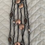 Cute Gray & Black Bead Necklace Photo 1