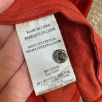 Helmut Lang Helmut by Burnt Orange Flowy Button Down Tank Top XS Photo 6