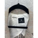 Jules & Leopold  Womens Blazer Brown Check One Button 3/4 sleeve Medium Photo 6