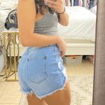 Boohoo Denim Distressed Shorts Photo 1