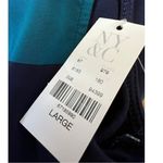 New York & Company Blue Green Yellow Striped Stretchy Sleeveless Knit Top Large Photo 11