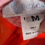 Cicada Strapless Red Silk Dress Fit & Flare Cocktail Formal USA Made Med Orange Photo 7