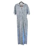 89th + Madison Womens M Paisley‎ Blue Monochrome Jumpsuit Romper Size M Photo 1