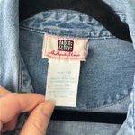 Faded Glory Vintage Faded‎ Glory Blue Chambray Denim Sleeveless Button Mini Dress Size 10 Photo 3