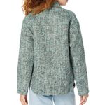 Derek Lam Collective Teal Tweed Button Up Shacket, Size 40 / US 4 MSRP $400 Photo 5