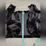 Vintage Notions Evening Velvet Bolero Women's Large Black/Silver Silver Photo 4