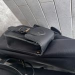 Sleek Black Leather Backpack Photo 7