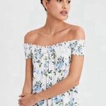 American Eagle  Outfitters Floral Off Shoulder Soft Smocked Top Small Photo 6