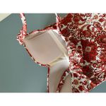 Unbranded womens one piece bathing suit size S red print built in bra Photo 3