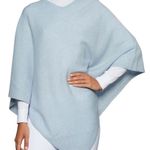 +Beryll Worn by Good People Light Blue 100% Cashmere Poncho, NWT Blue Size undefined Photo 0
