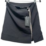 VERO MODA Black Mini Skirt - Size S - Rhinestone Tassel Detail (NWT) Photo 0