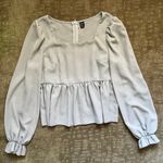 SheIn Green Peplum Blouse Photo 0