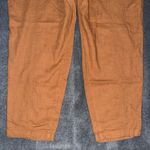 Old Navy NWT  High Waisted Cropped Linen Pants XL Tan Brown Pull-On Relaxed Fit Photo 5