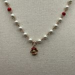 Handmade Vintage Cute Little Jingle bell Pearl Necklace  Photo 4