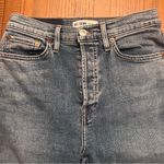 RE/DONE High Rise Button Fly Ankle Crop Stretch Jeans in Light 27 Size 27 Photo 7