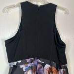 City Chic Sz L / 20 Sleeveless Midi Long Dress Floral Skirt Black Top Photo 5