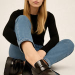 Sincerely Jules Dylan Chunky Penny Loafer Women’s 9M Glossy 90s Platform Shoes Black Size 9 Photo 0