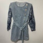 ZARA  blogger favorite combination denim jacquard dress Photo 2