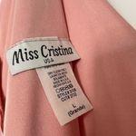 Miss Cristina light pink draped wrap bodice gown maxi dress V Photo 4