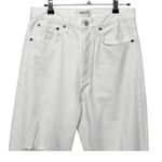 AGOLDE  90’s Jean Mid Rise Loose Fit Women’s Size 25 White Distressed Denim Photo 2